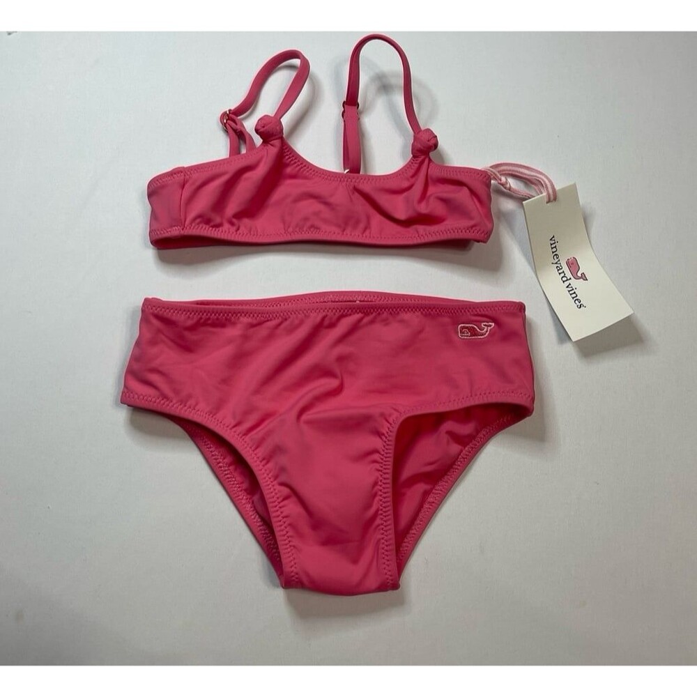 Vineyard Vines Knot Bikini Size 2T Sunset Pink New With Tags